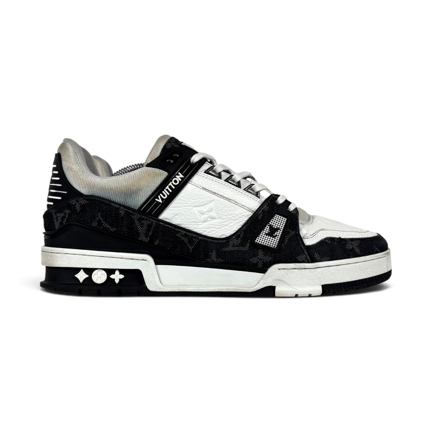 Louis Vuitton Trainer bianche e nere 42,5