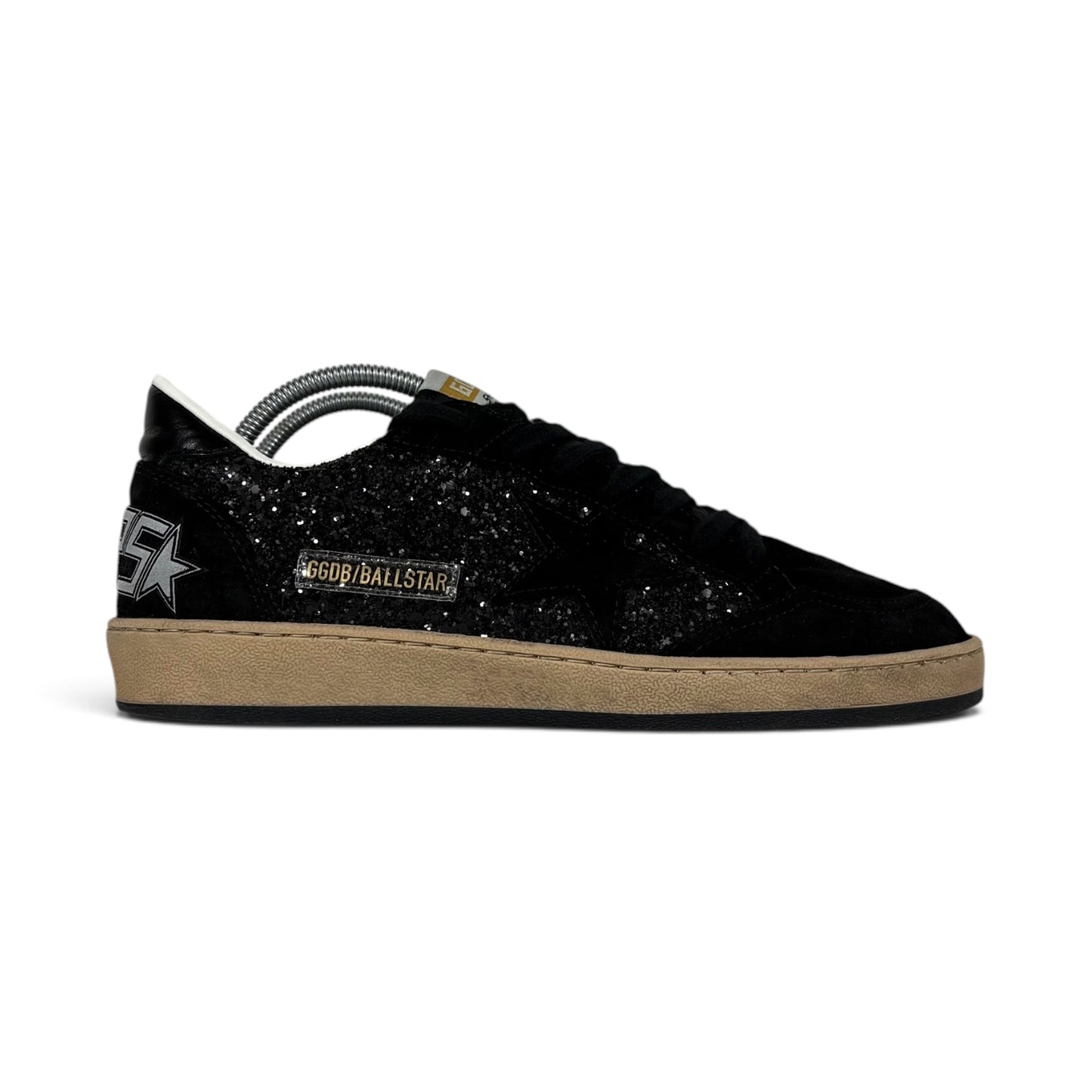 Golden goose Ballstar nere a paillettes e tessuto Suede 39