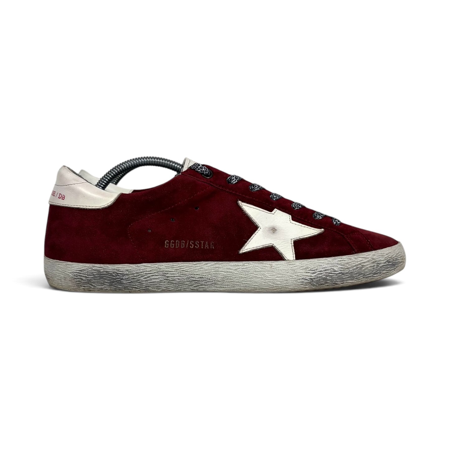 Golden goose Superstar bordeaux con stella e talloncini e bianchi 41