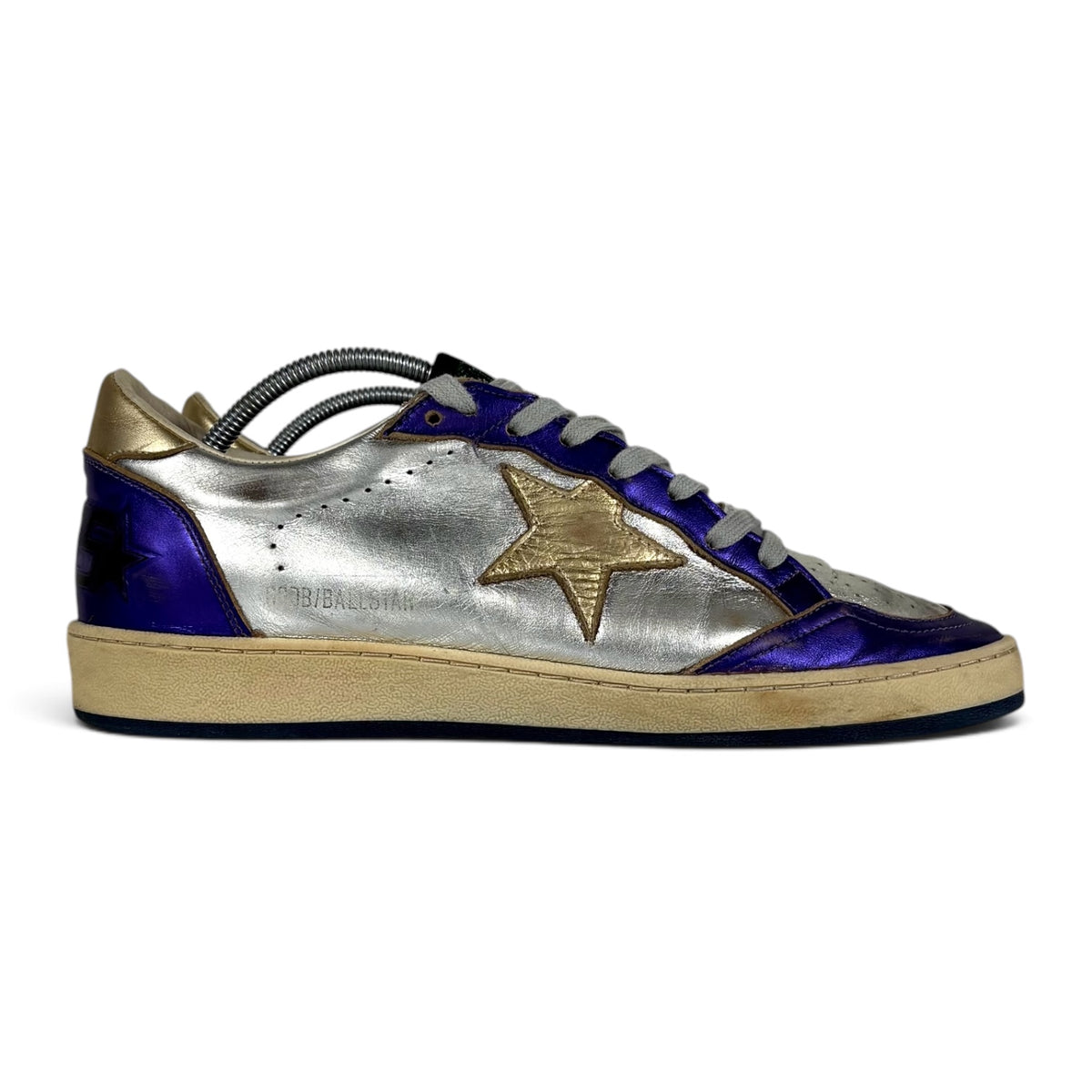 Golden goose Ballstar argento, blu e oro 41