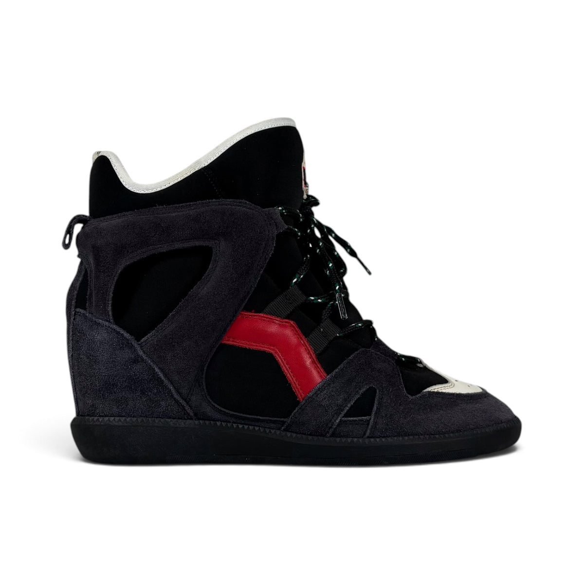 Isabel Marant Buckee nere con inserti rossi 38