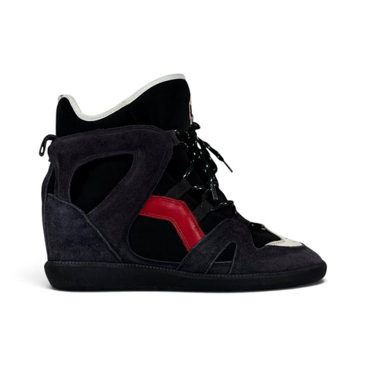 Isabel Marant Buckee nere con inserti rossi 38