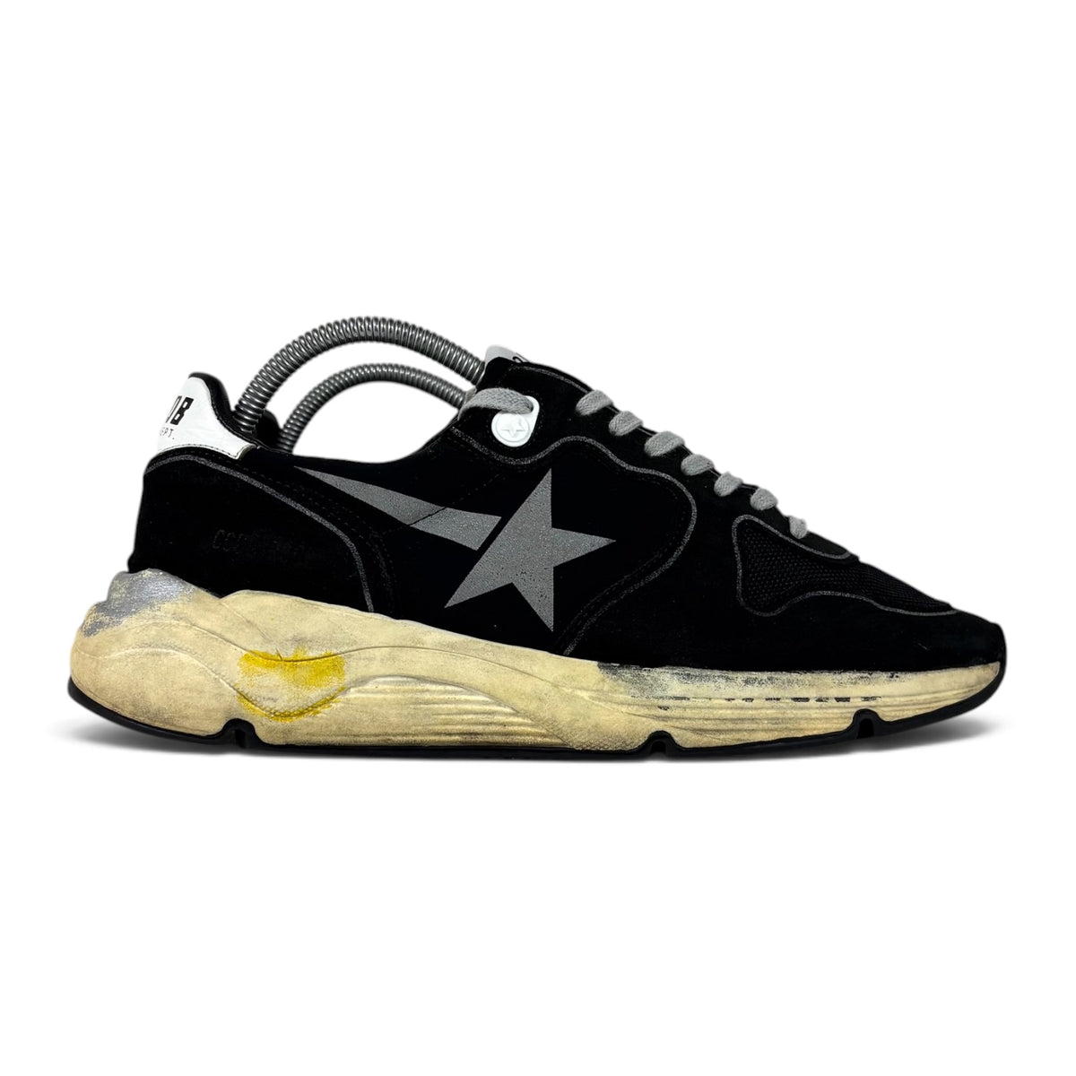 Golden goose Running Sole nere, stella grigia e talloncini bianchi 41