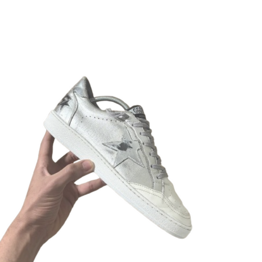 Golden goose Ballstar Argento/Bianco 41