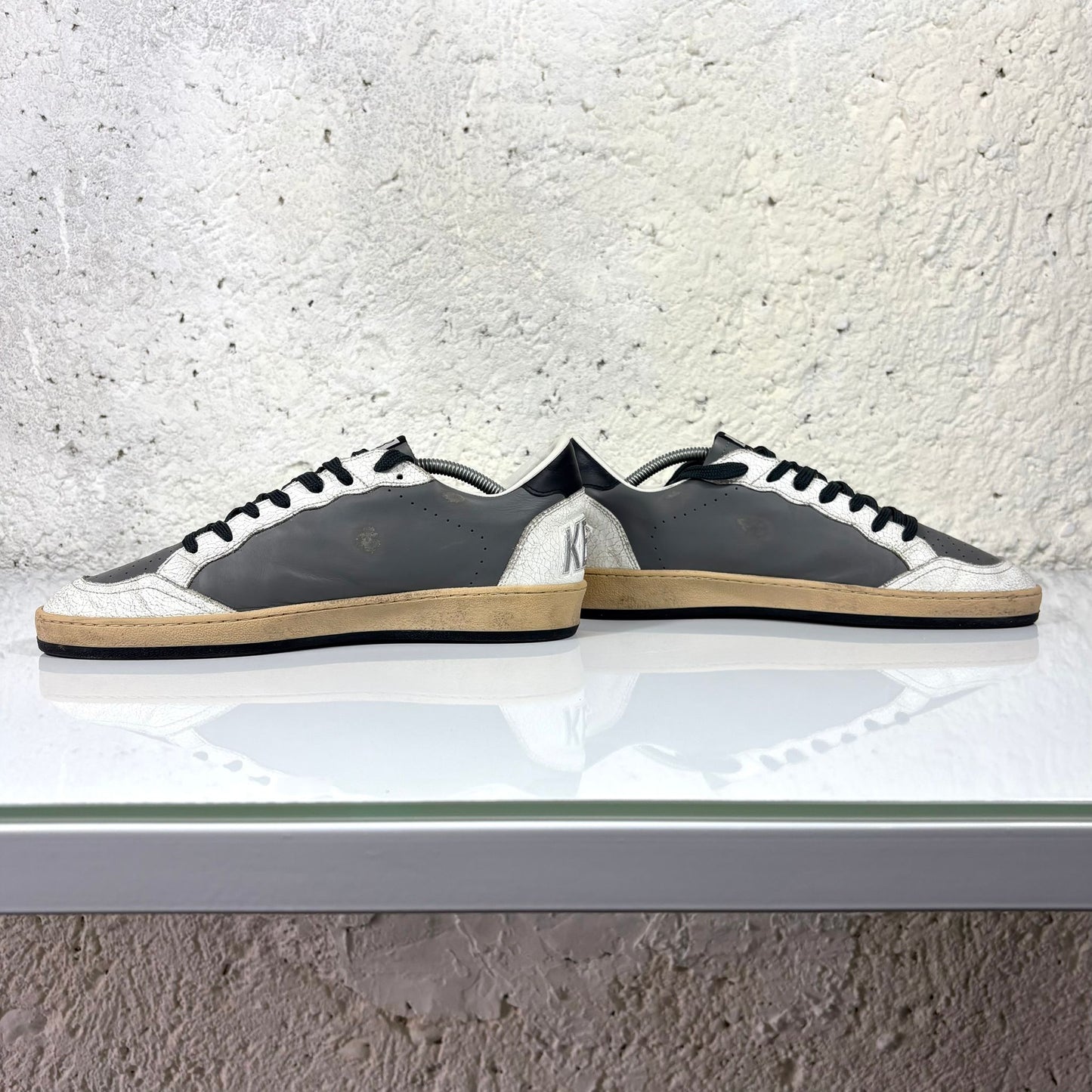 Golden goose Ballstar grigio antracite e bianco 43